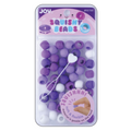 Joy Round Squishy Hair Beads XX-Large, 50 Count, Purple Mix