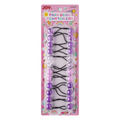Joy Twin Bead Ponytailers 16mm, 12 Count, Assorted Purple