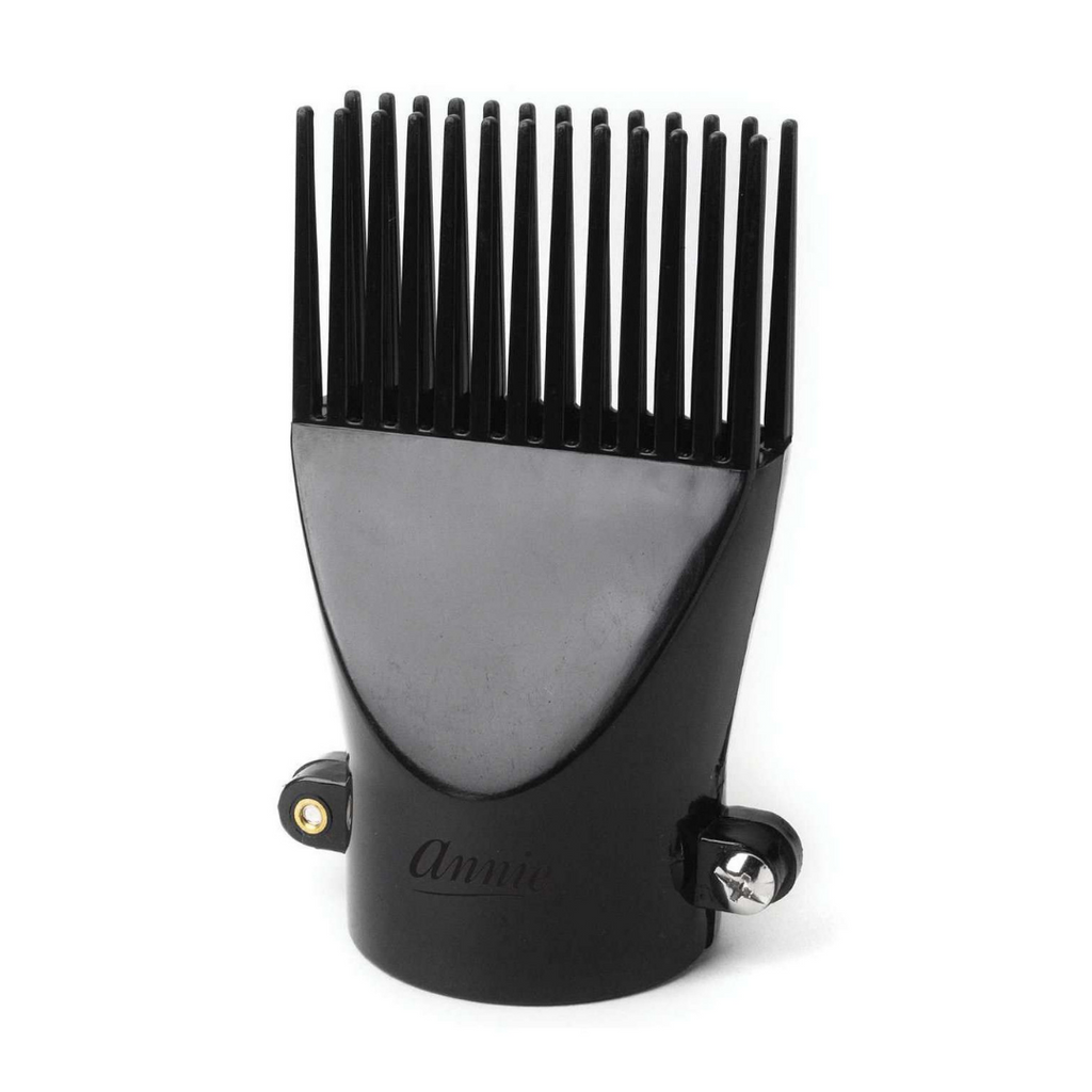 Annie Screw Tighten Hair Dryer Pik Attachment, 1 Count, Black