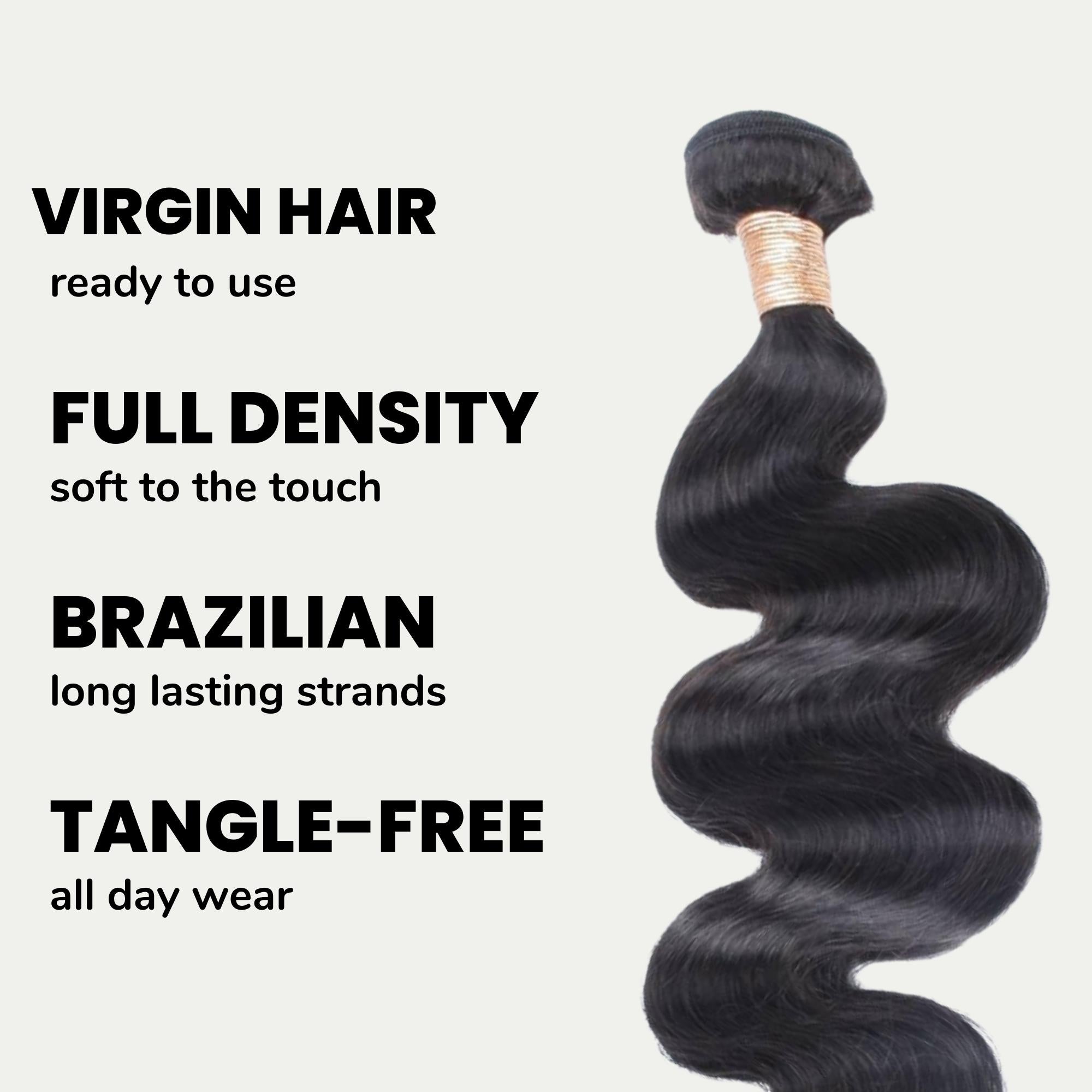 Brazilian Body Wave 100% Human Hair Bundles