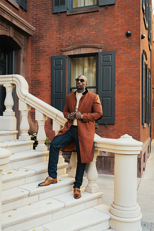 The Kaél Men’s Burnt Orange Jacket