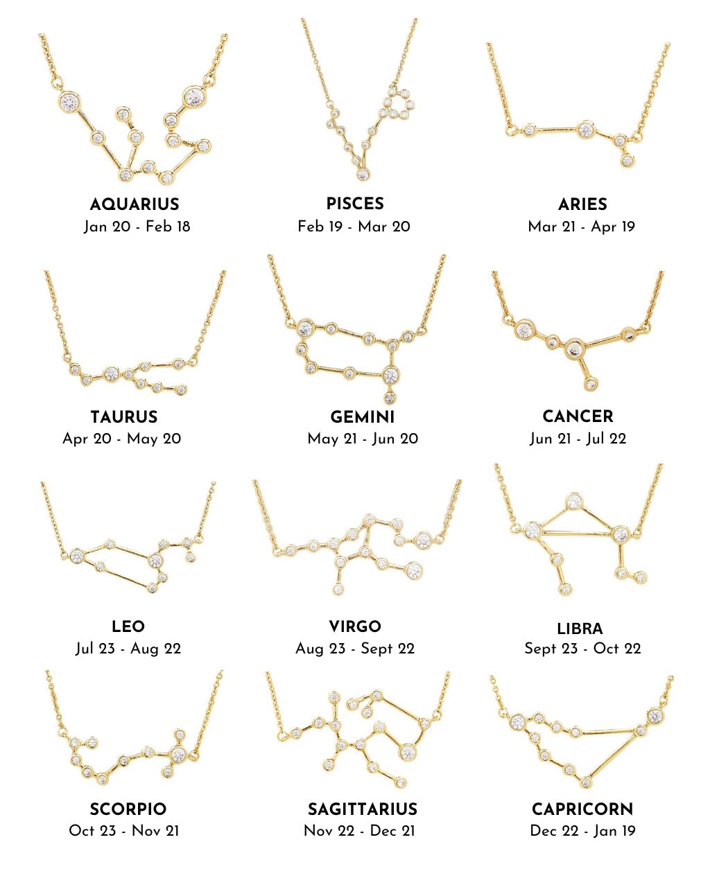 'When Stars Align' Constellation Necklace and Bracelet Set