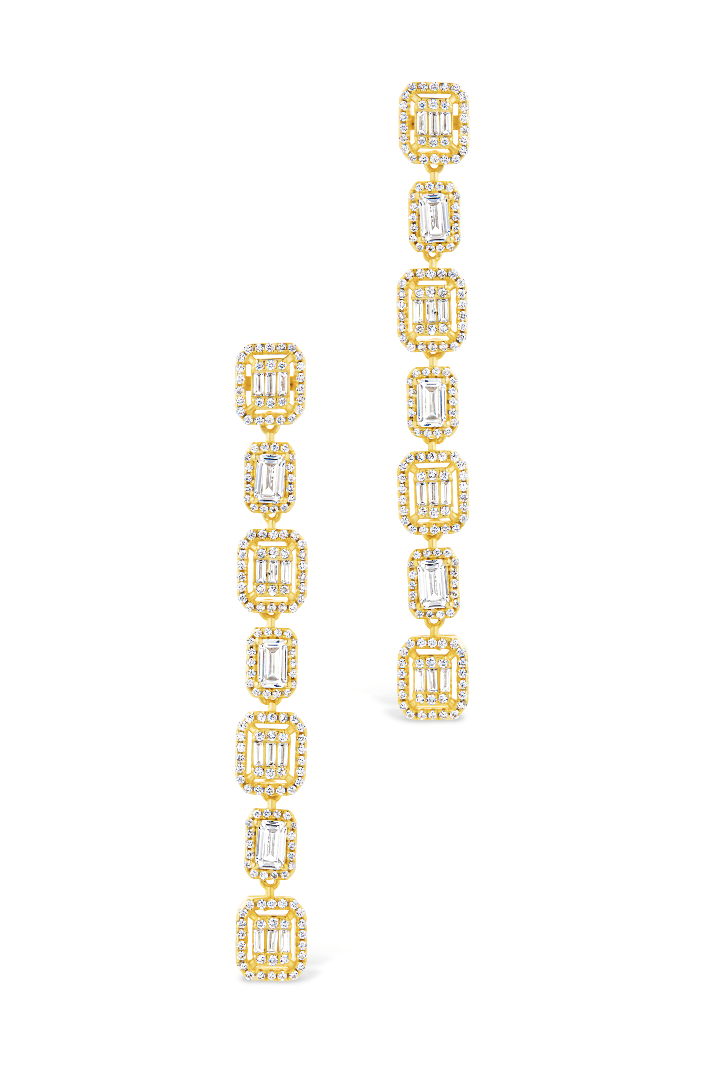 Nancy CZ Drop Stud Earrings