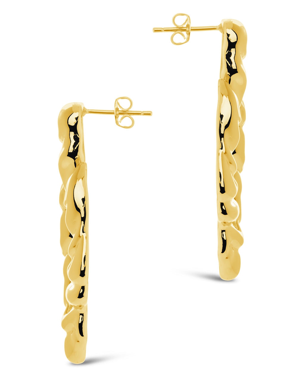 Tali Molten Metal Chunky Drop Earrings