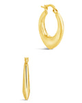 Indy Elongated Hoop Earrings