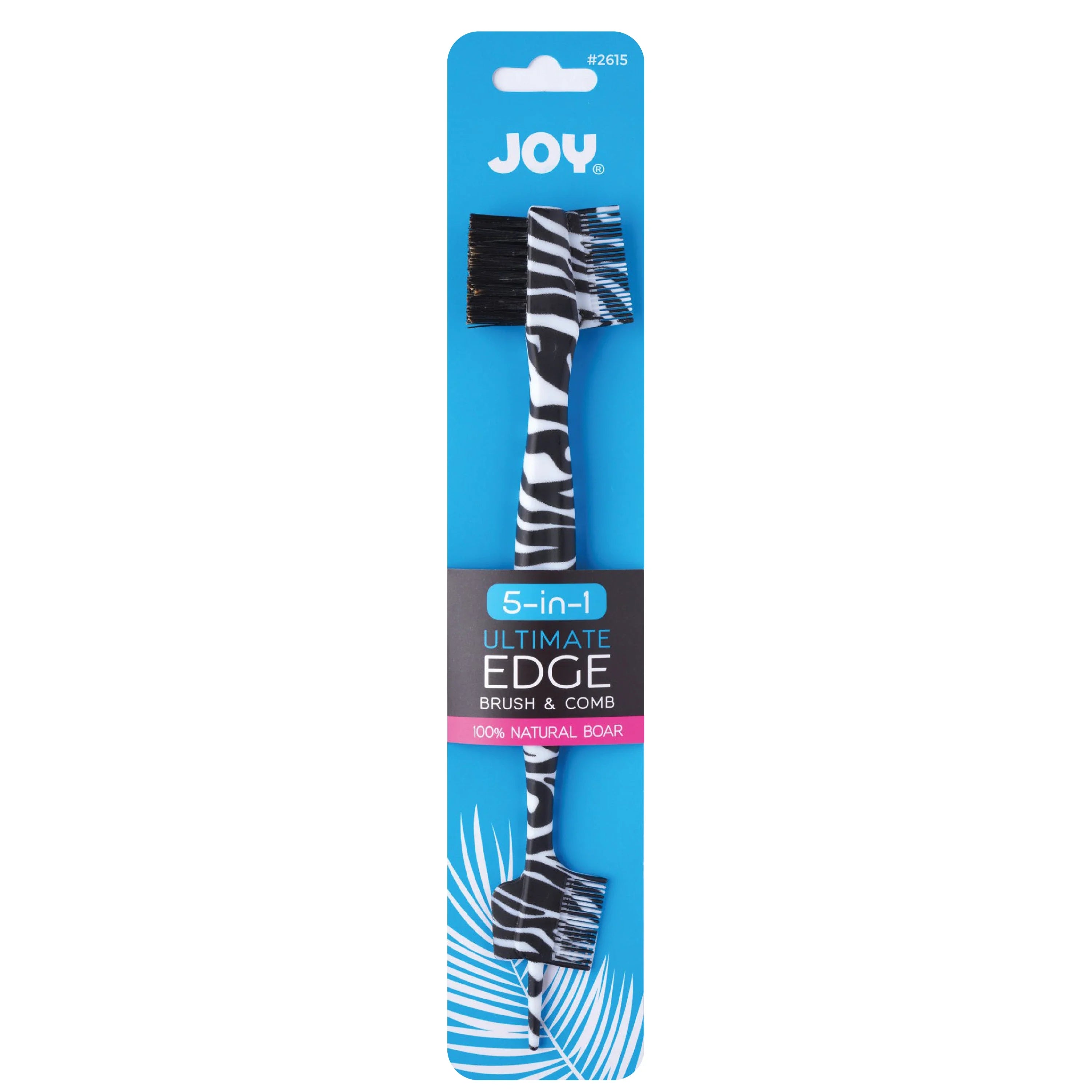 Joy 5-in-1 Ultimate Edge Brush & Comb, 1 Count, Assorted Animal Patterns