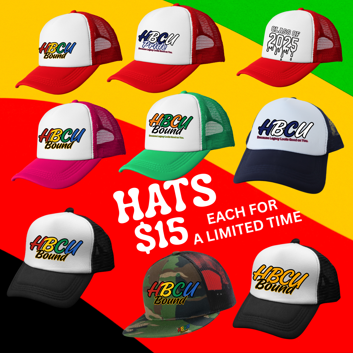 Legacy Looks Good | HBCU Pride Trucker Hat | Wear Your Culture & Your Crown