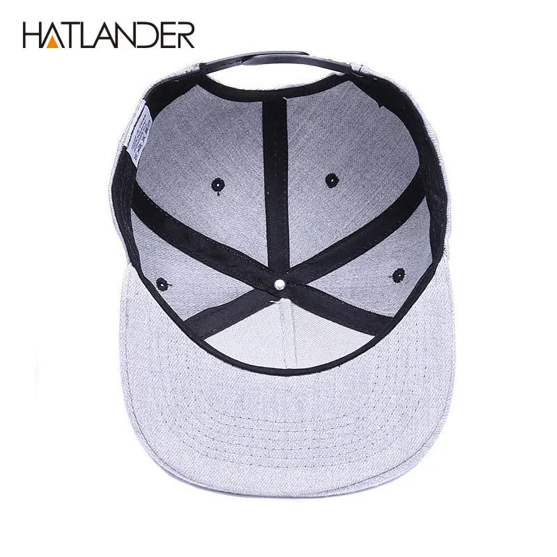 Raised Flag Embroidery Snapback Cap