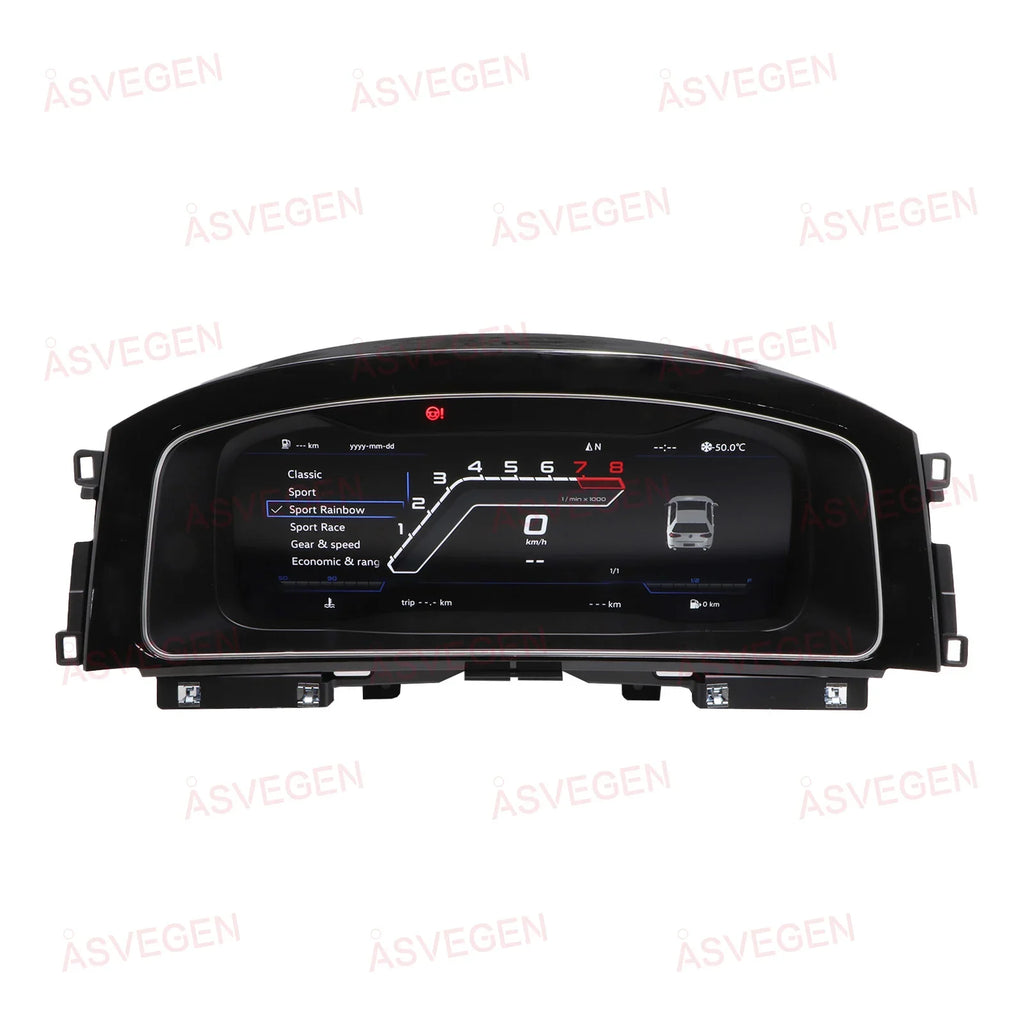For Volkswagen VW Golf 7/7.5 2013-2020 LCD Dashboard Panel 12.3" Display Digital Cluster Virtual Instrument CockPit Speedometer