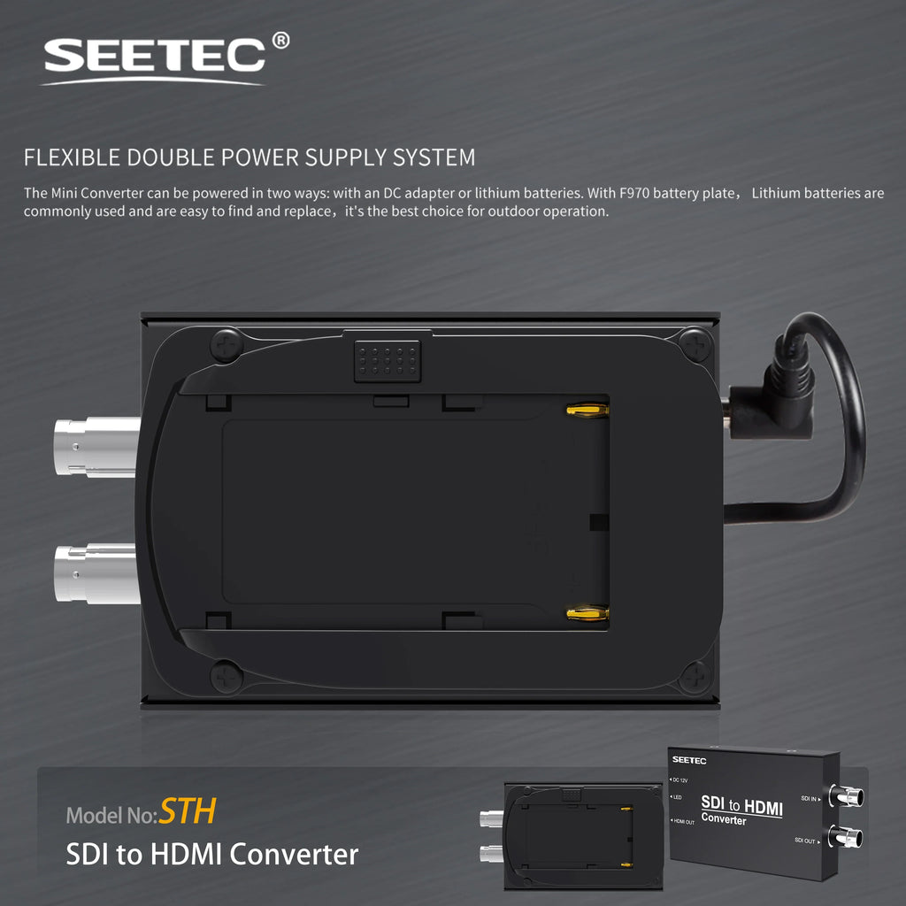 SEETEC STH Pro SDI to HDMI Converter 1080P60, SMPTE 259M/292M/424M Compliant, Factory Direct Custom Logo/Packaging