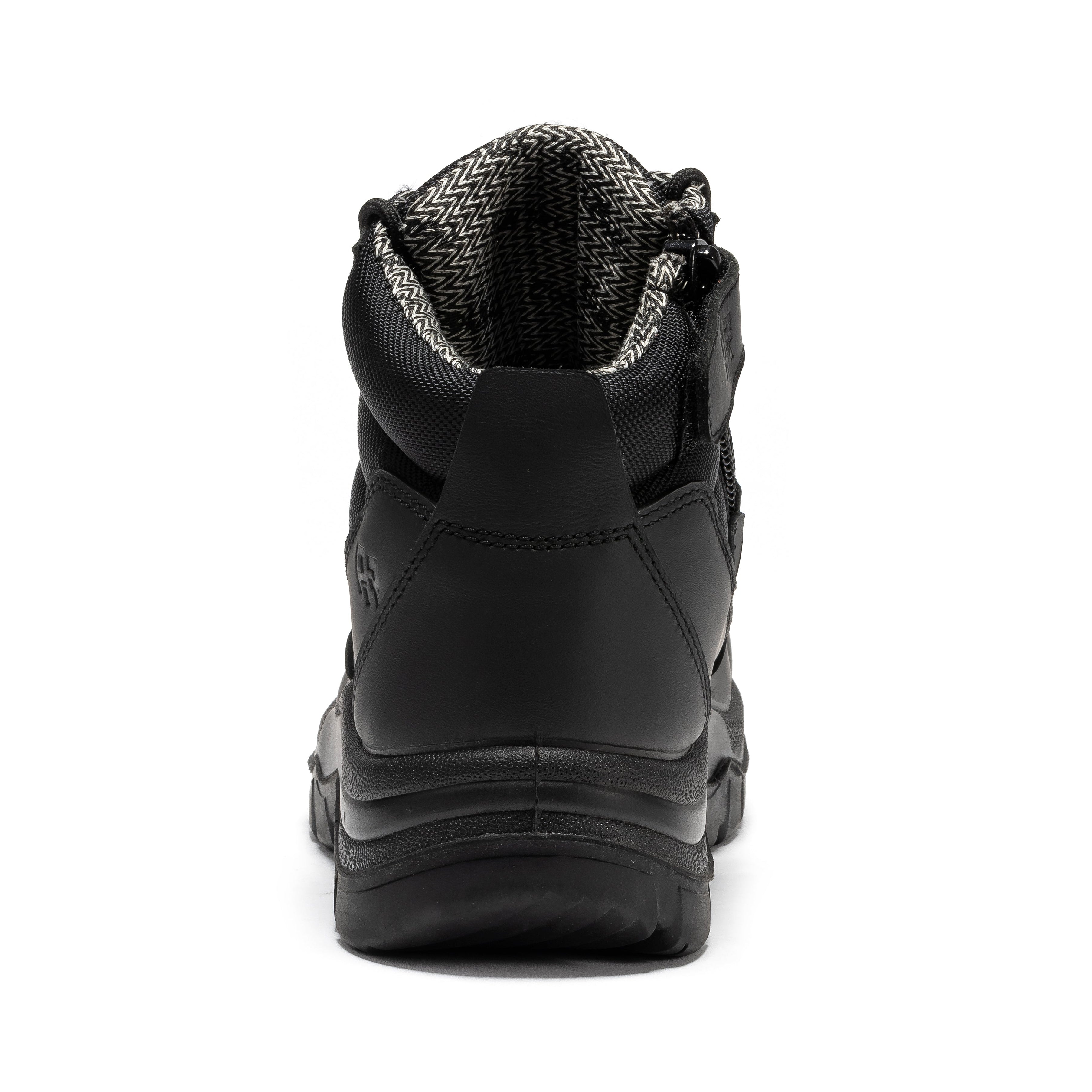 ROCKROOSTER Avalon Black 6 Inch Zip-sided Composite toe Leather Work Boots CP213BK