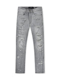 Jordan Craig Mens Vintage Washes Skinny Fit  - Light Grey