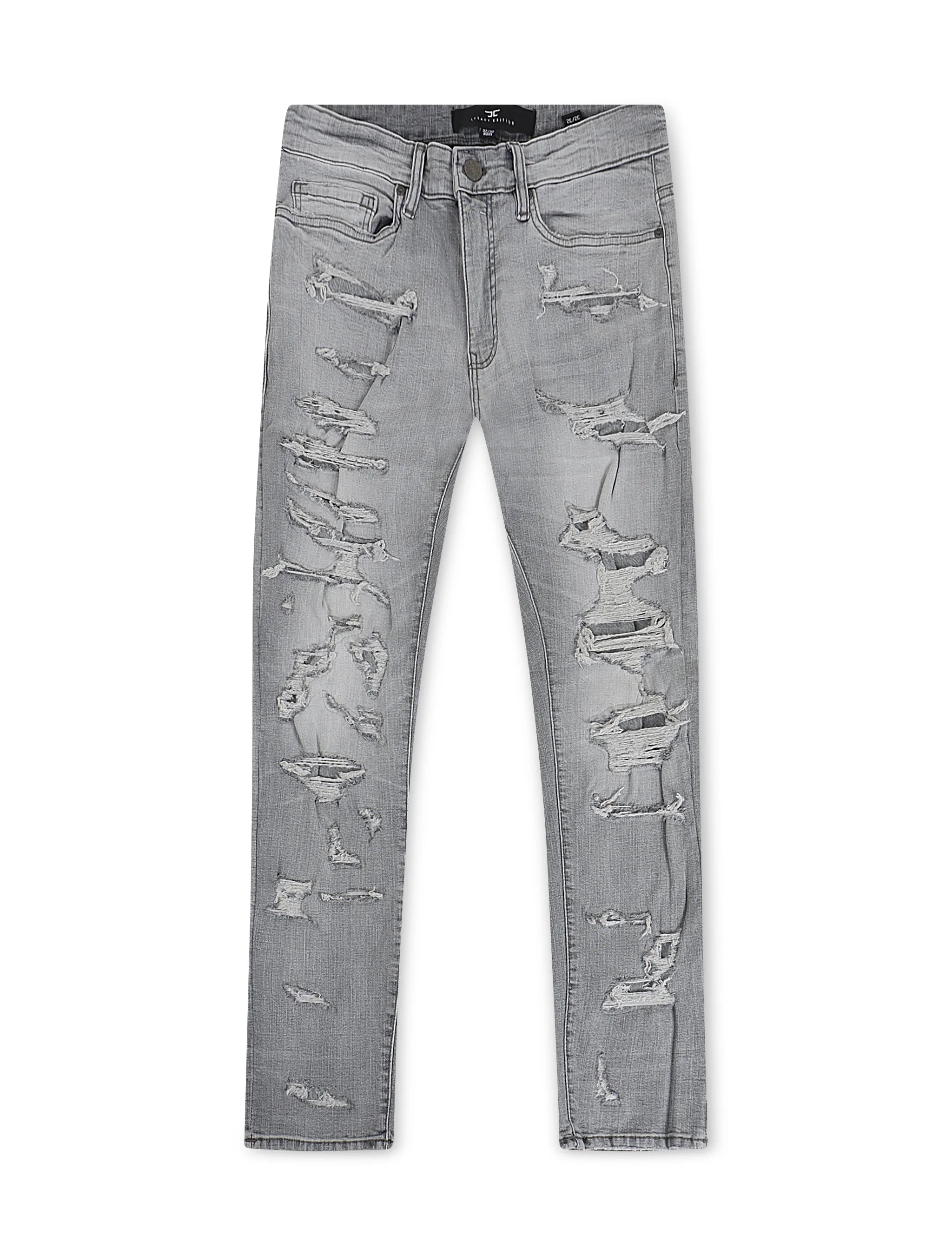 Jordan Craig Mens Vintage Washes Skinny Fit  - Light Grey