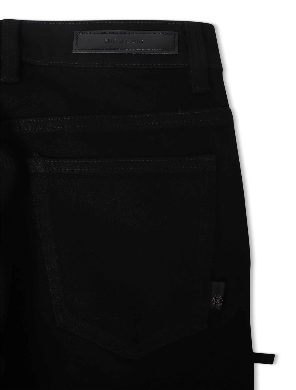 Embellish David Skinny Jeans - Jet Black