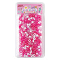 Joy Round Hair Beads Regular Size, 1,000 Count, Pink & White