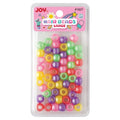 Joy Round Hair Beads Large, 60 Count, Assorted Pastel