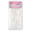 Joy Round Hair Beads Large, 50 Count, Clear