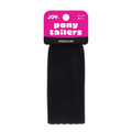 Joy Soft Ponytailers Medium, 6 Count Gentle Kids' Hair Ties, Black