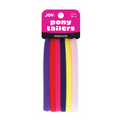 Joy Soft Ponytailers Medium, 6 Count Gentle Kids' Hair Ties, Assorted Color