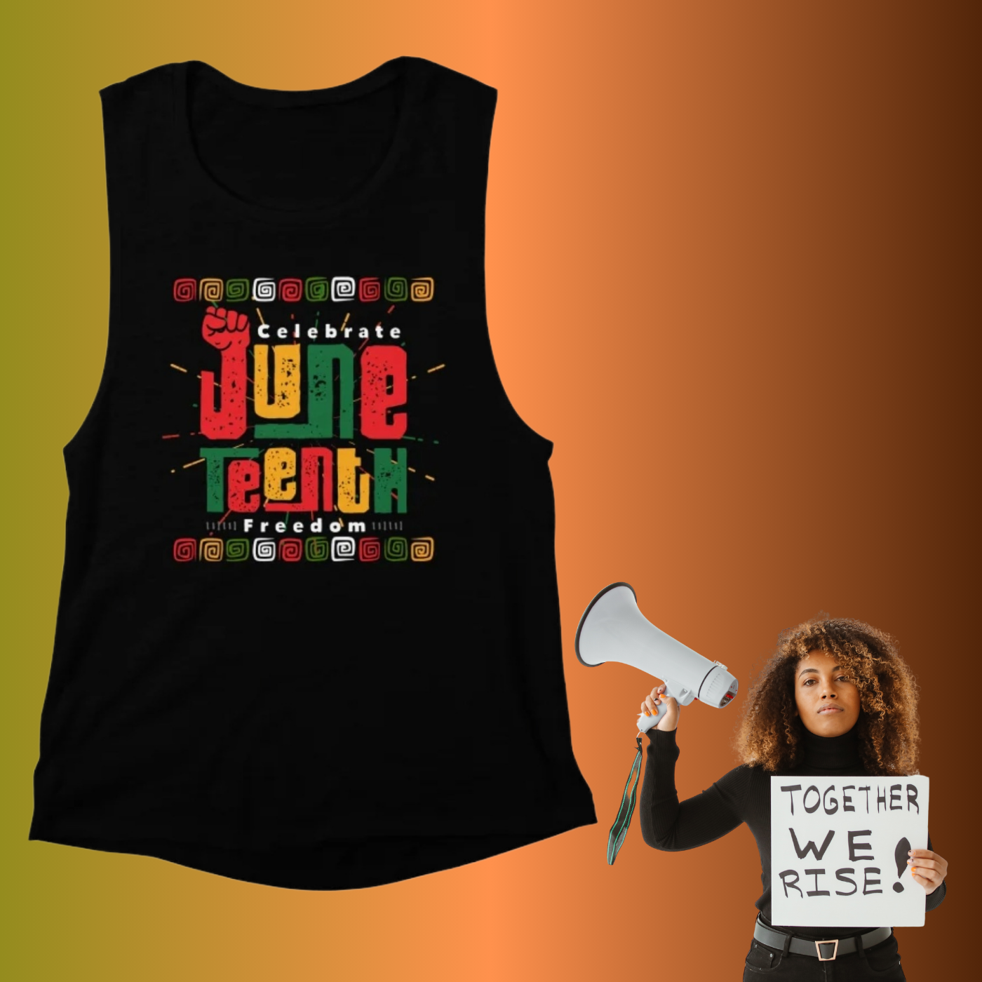 Juneteenth Tank | Loud & Free Edition | Wear Your Freedom All Summer Long