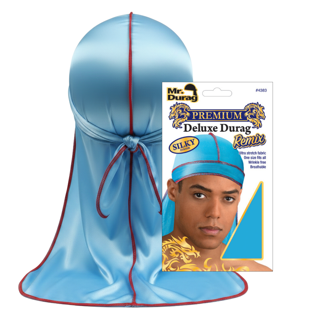 Mr. Durag Premium Deluxe Silky Durag Remix, 1 Count, Assorted Colors