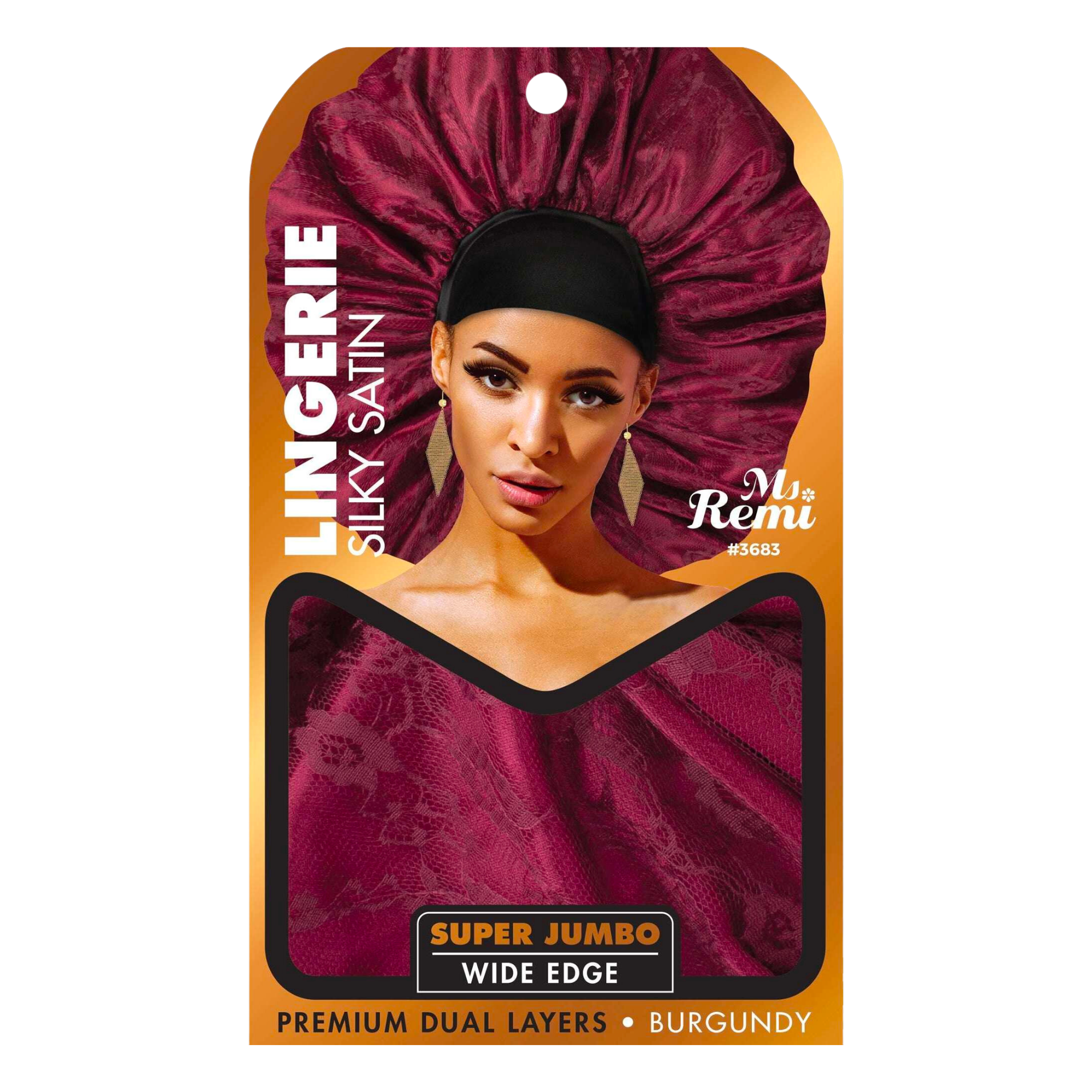 Ms. Remi Lingerie Silky Satin Bonnet Super Jumbo, 1 Count, Assorted Colors