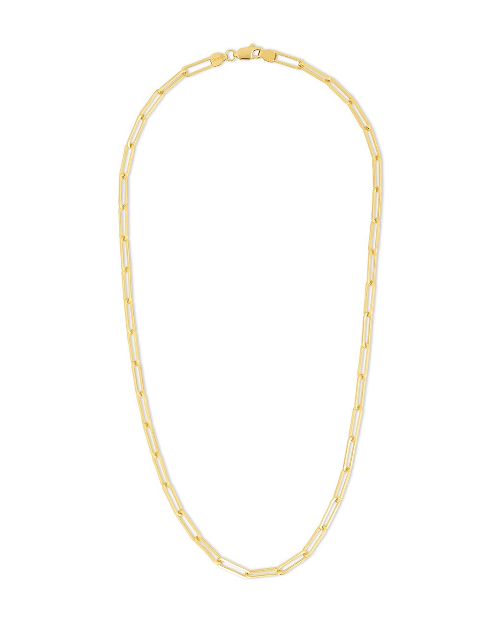Sterling Silver Paperclip Chain Necklace
