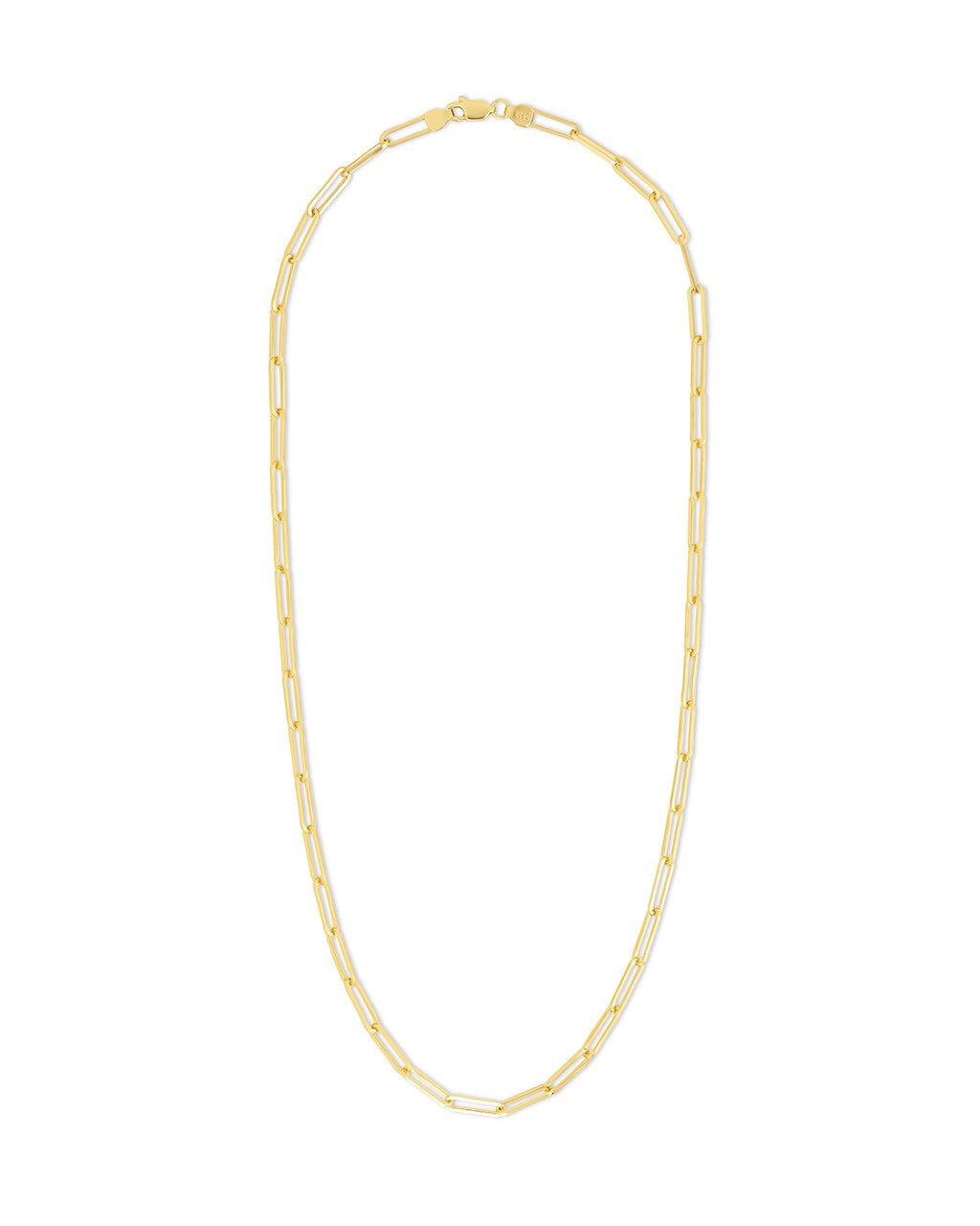 Sterling Silver Paperclip Chain Necklace
