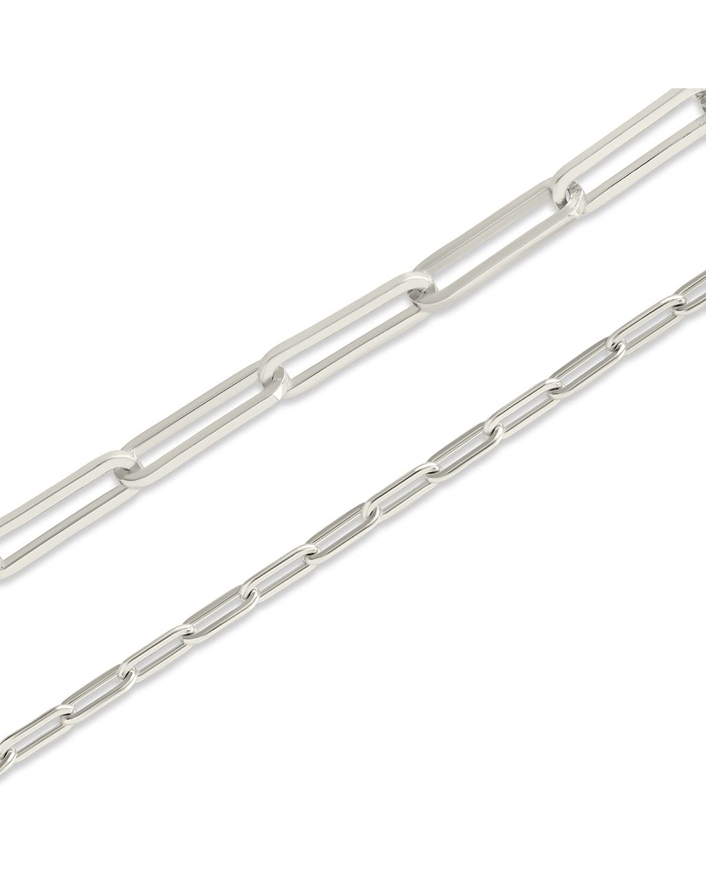 Sterling Silver Paperclip & Everyday Studs Jewelry Bundle