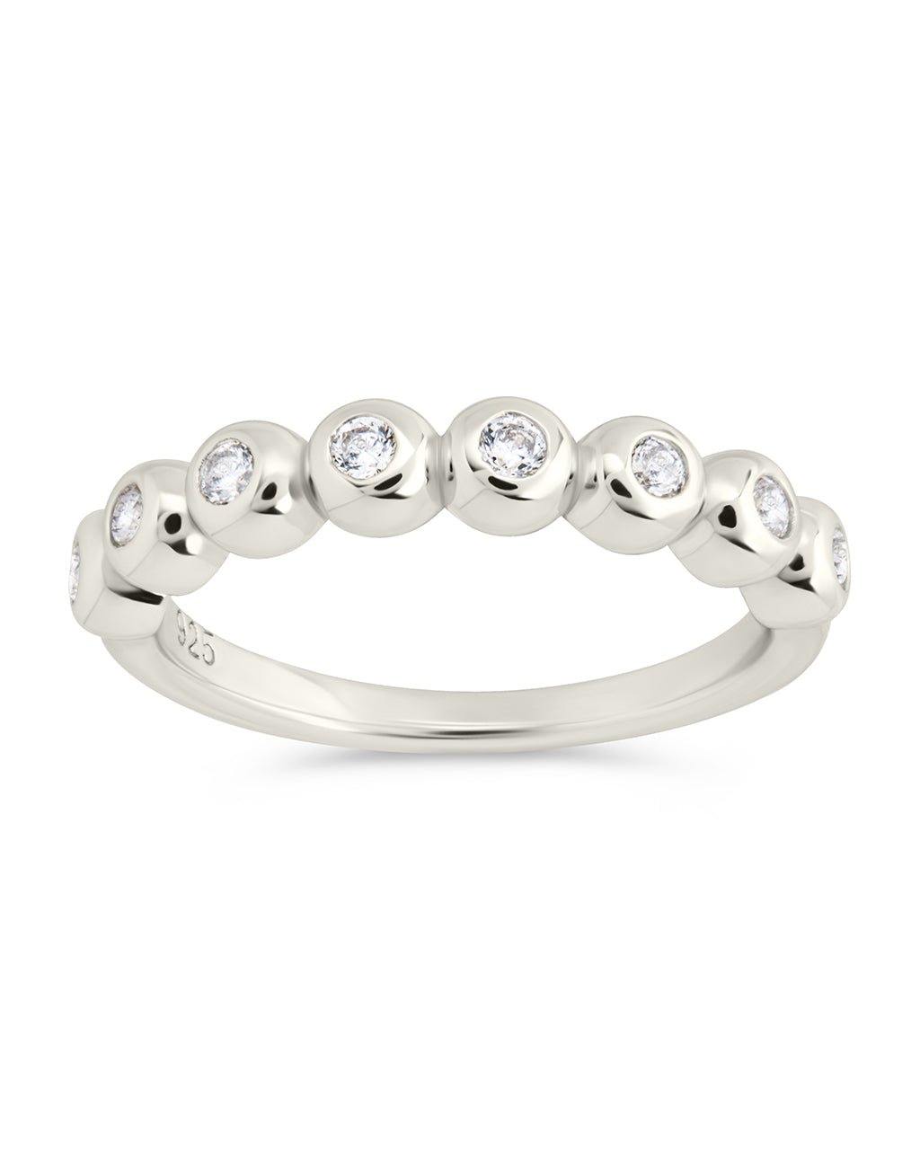 Sterling Silver Trisha CZ Bezel Ring
