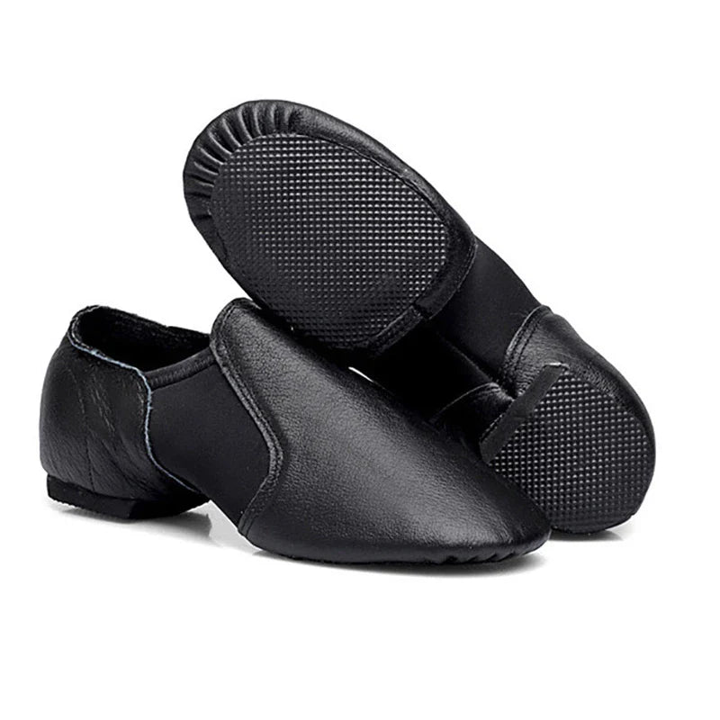 Genuine Leather Jazz Dance Shoes For Girls Brown Black Anti-Slip Jazz Shoes Adult Dance Sneakers High Quality Jazz Shoes