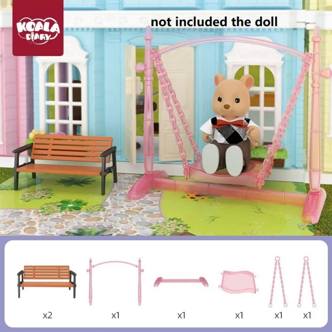 miniature items dollhouse furniture accessories living room bedroom supermarket shopping games family interaction doll kids toys
