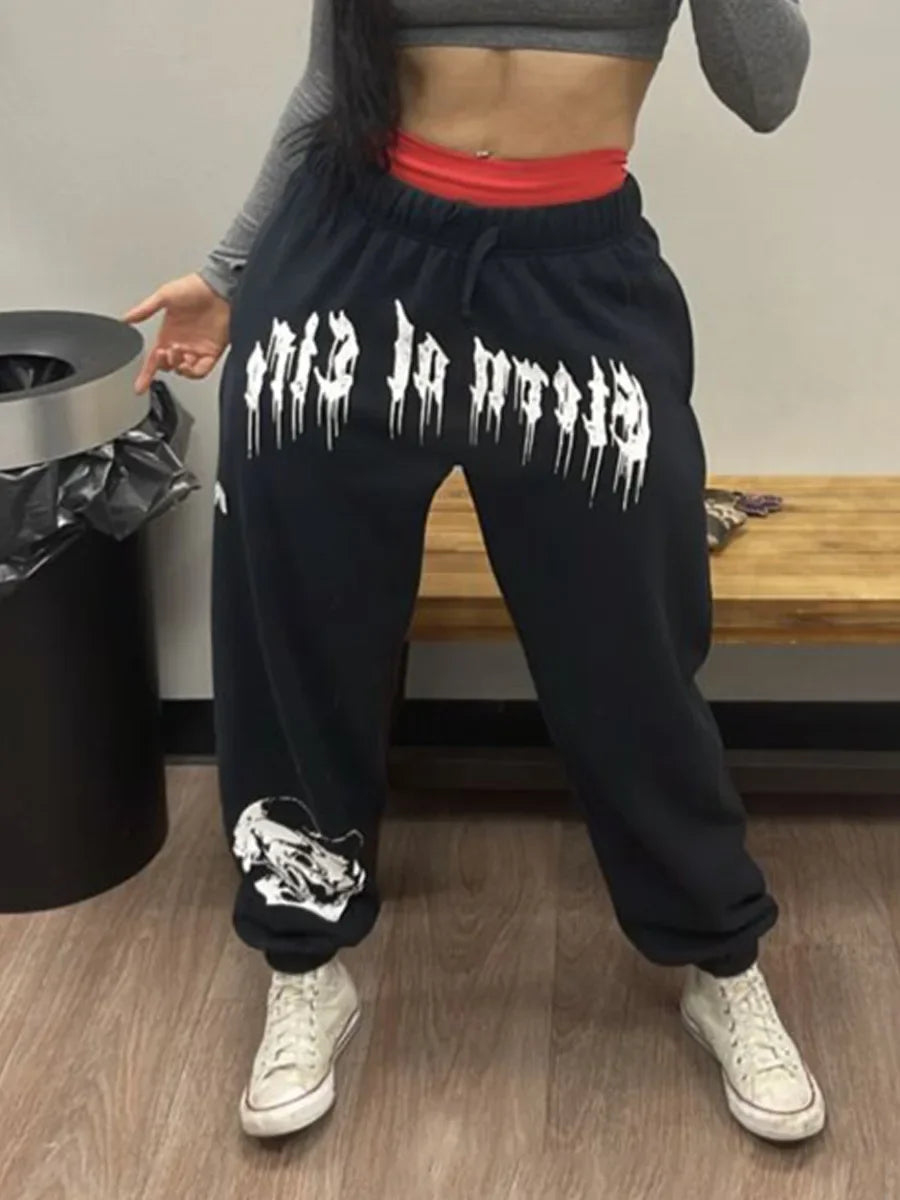 2024 European and American Men's New Year Wear Sports Pants Casual Sports Training Pants Men's Gym Pants