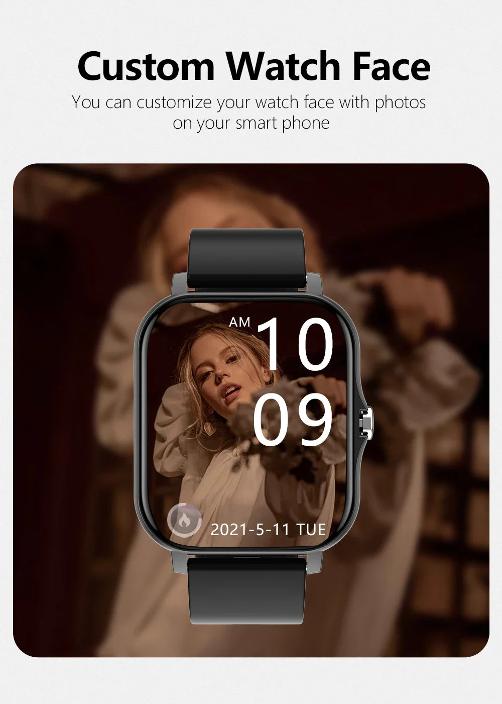 Multifunction Smart Watch For Men Women Kids Message Remind Music Control Sport Step Calories D13 Smartwatch Alarm Clock 116Plus