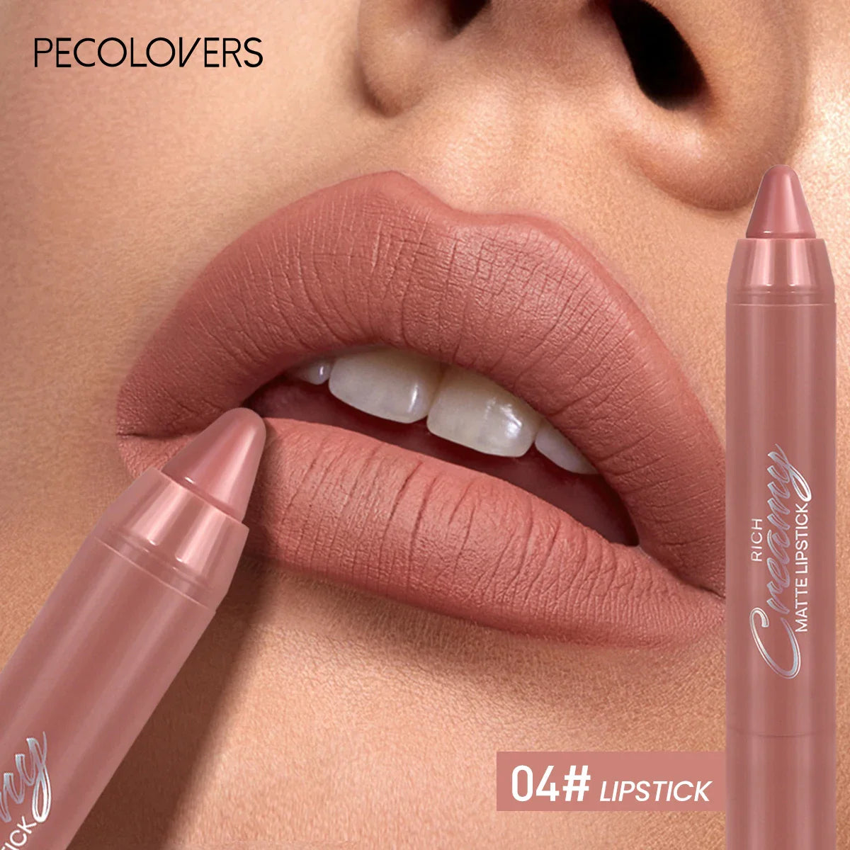 Multiple Colors Matte Lip Liner, Use As Lip Liner and Lipstick, Easy To Accurately Apply, Waterproof Long-lasting Non-stick