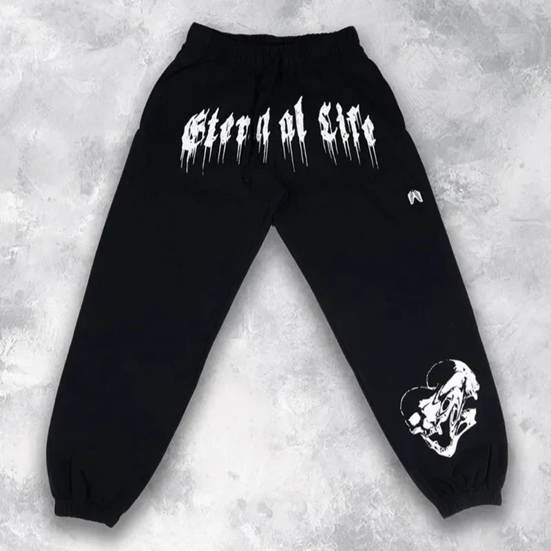2024 European and American Men's New Year Wear Sports Pants Casual Sports Training Pants Men's Gym Pants