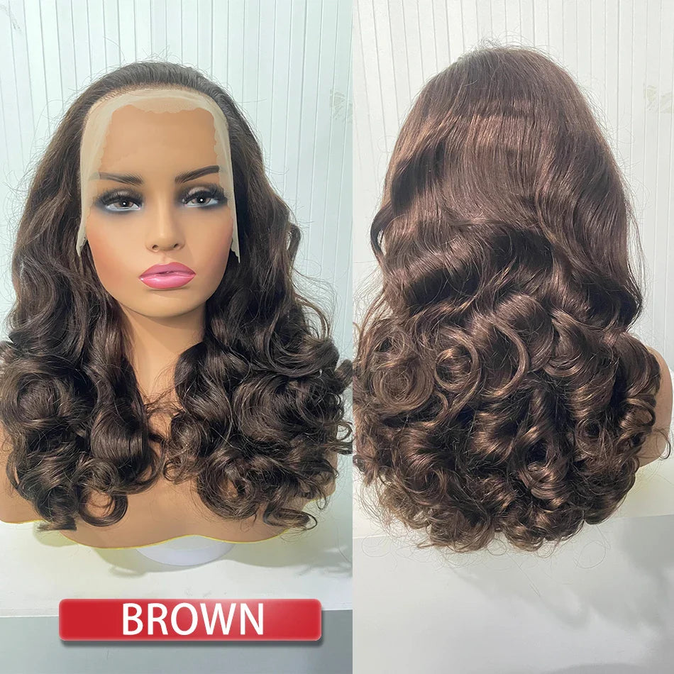 100% Human Hair | Highlight | Ombre | Double Drawn | Brazilian | Remy | Bouncy Body Wave | Full Fumi | Bouncy Weave | Wavy Hair Lace Wigs