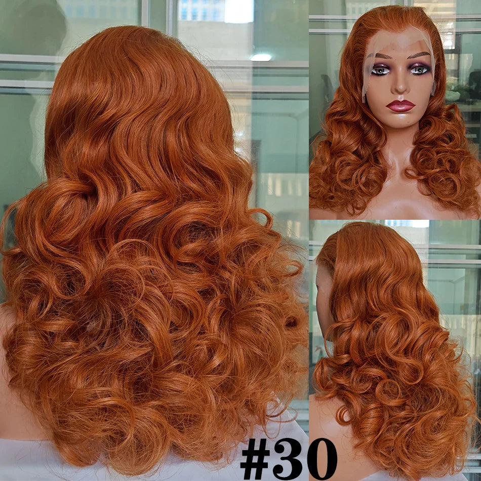 100% Human Hair | Highlight | Ombre | Double Drawn | Brazilian | Remy | Bouncy Body Wave | Full Fumi | Bouncy Weave | Wavy Hair Lace Wigs