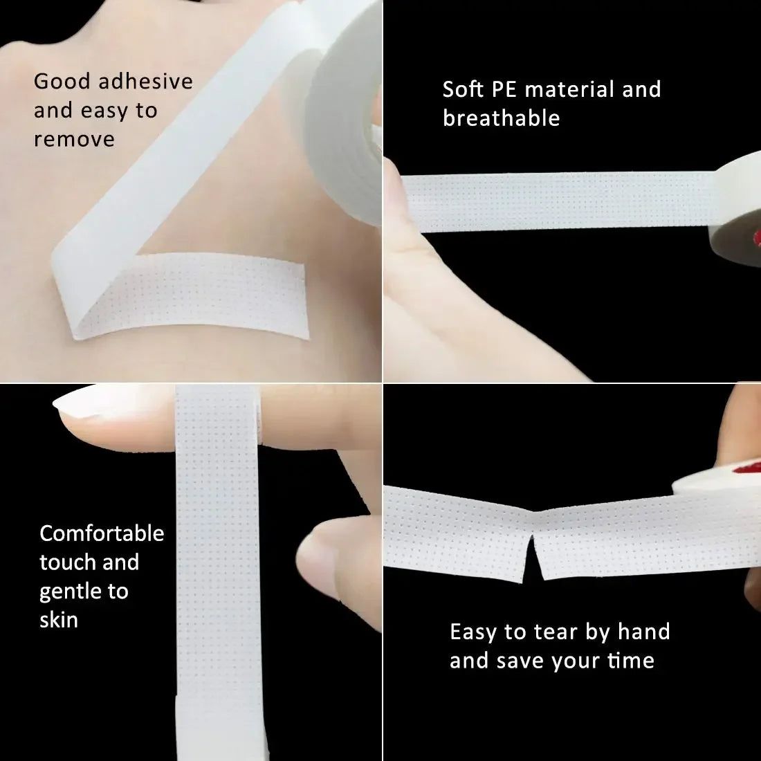 2/3/5 /6Rolls Lint Free Under Eye Pads Breathable Insulating Tape for Eyelash Extension  Non-woven Tape Paper Eyelash Patch