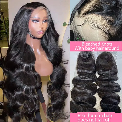 30 40 Inch Body Wave 13x6 Hd Transparent Lace Frontal Wig Human Hair PrePlucked Lace Wigs For Women 13x4 Lace Front Hair Wig