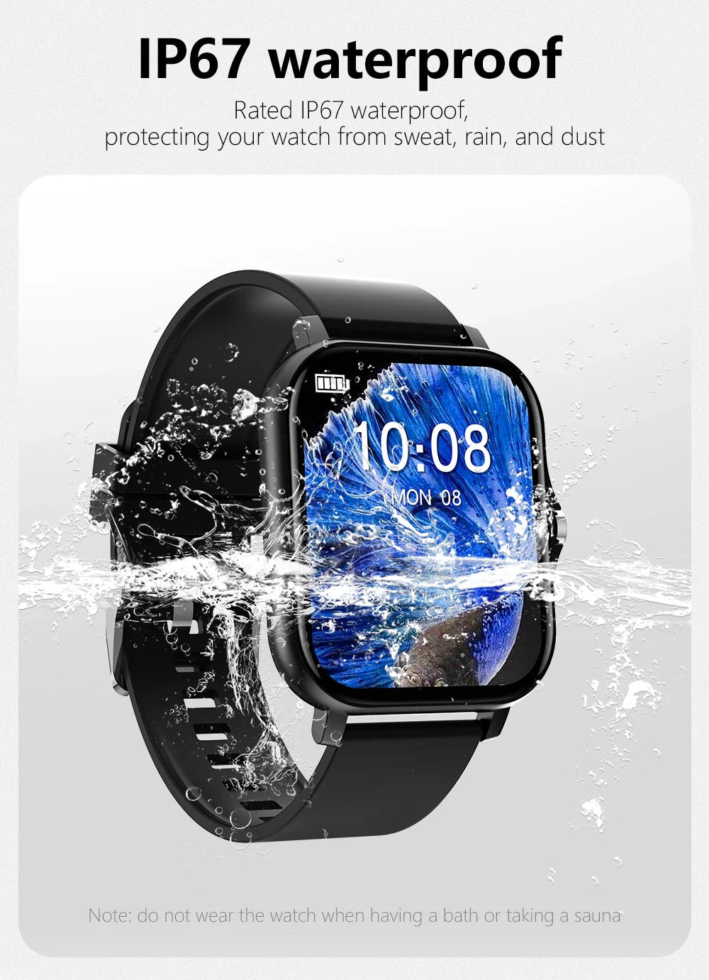 Multifunction Smart Watch For Men Women Kids Message Remind Music Control Sport Step Calories D13 Smartwatch Alarm Clock 116Plus