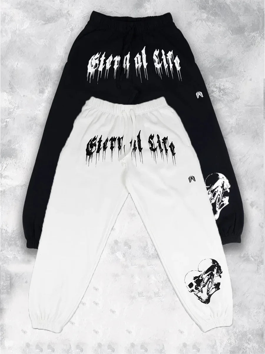 2024 European and American Men's New Year Wear Sports Pants Casual Sports Training Pants Men's Gym Pants