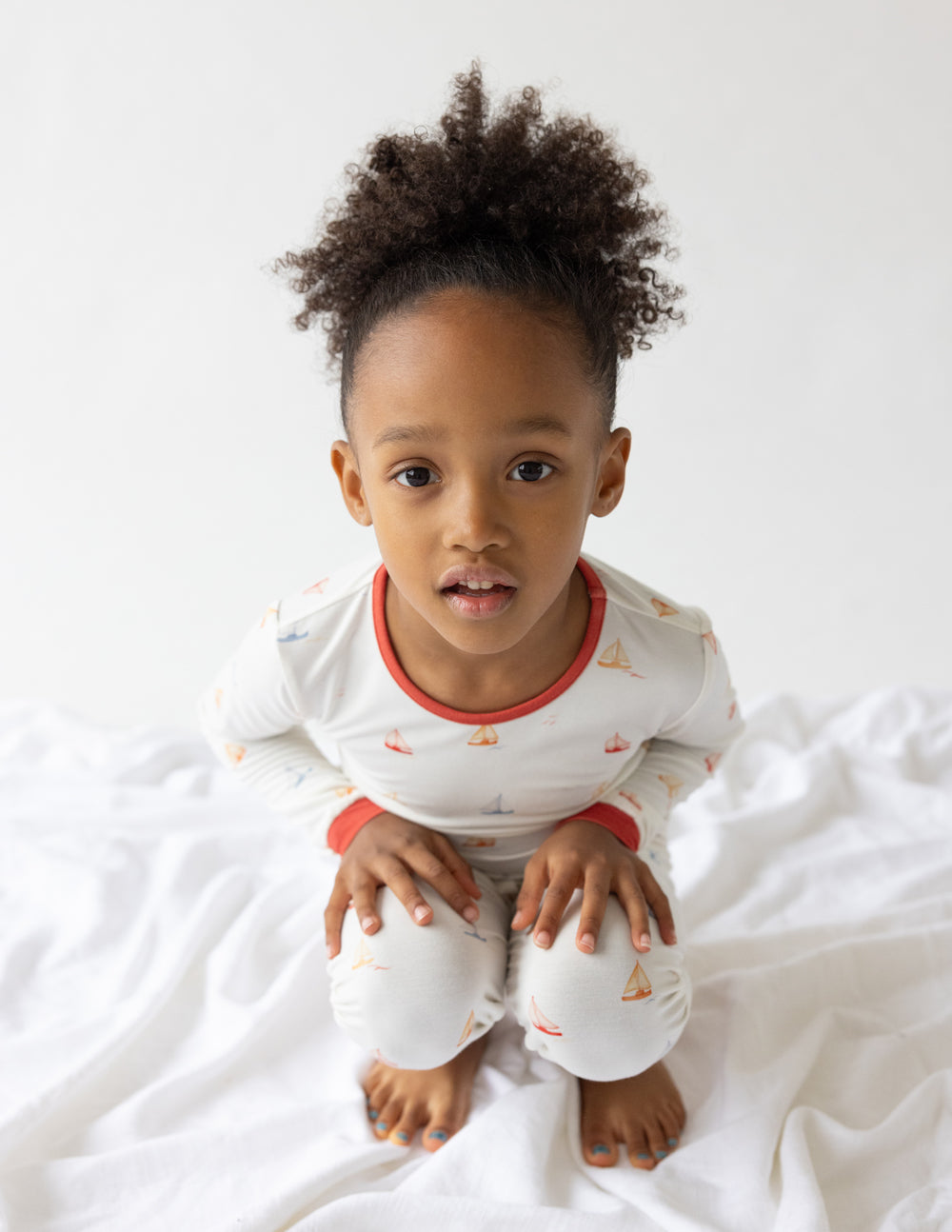 Sailboat Bamboo Kids Pajama Set