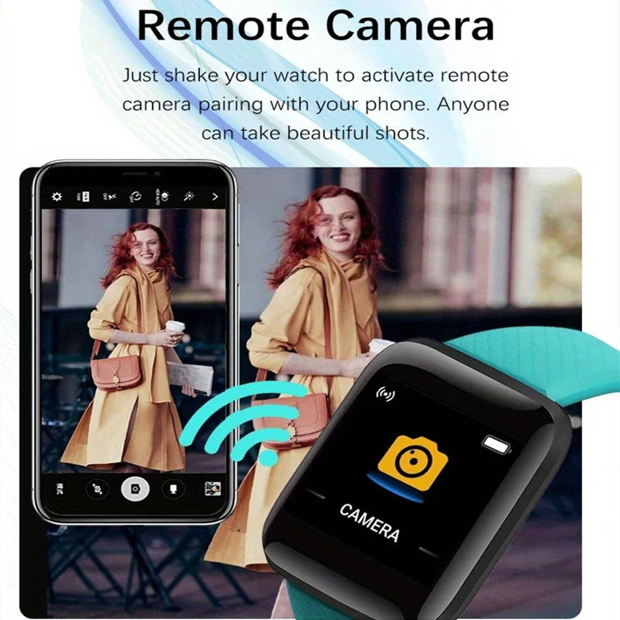 Smartwatch Men Women Wristwatches Smart Watch Message Fitness Monitor Bracelet Birthday Gift Electronic Clock For Android IOS