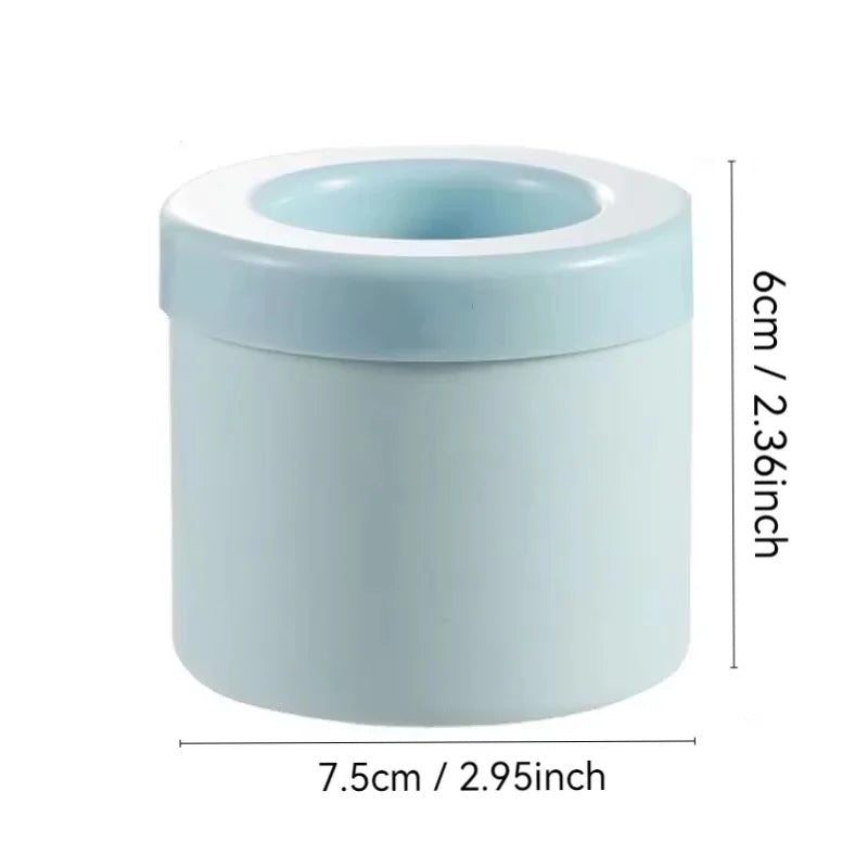 Silicone Ice Cube Mold Round Ice Bucket Summer Homemade DIY Refrigerator Freeze Ice Maker Creative Ice Cube Mold Barware Tools