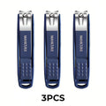 Stainless Steel Nail Clippers Manicure Tools Large Opening Nail Trimmer Anti Splash Design Sharp Edge Christmas Gift