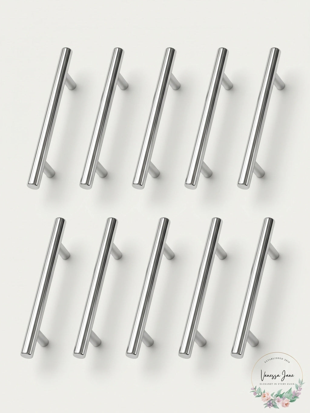 Build Essentials 5 Inch Center to Center Bar Cabinet Pull - 10 Pack