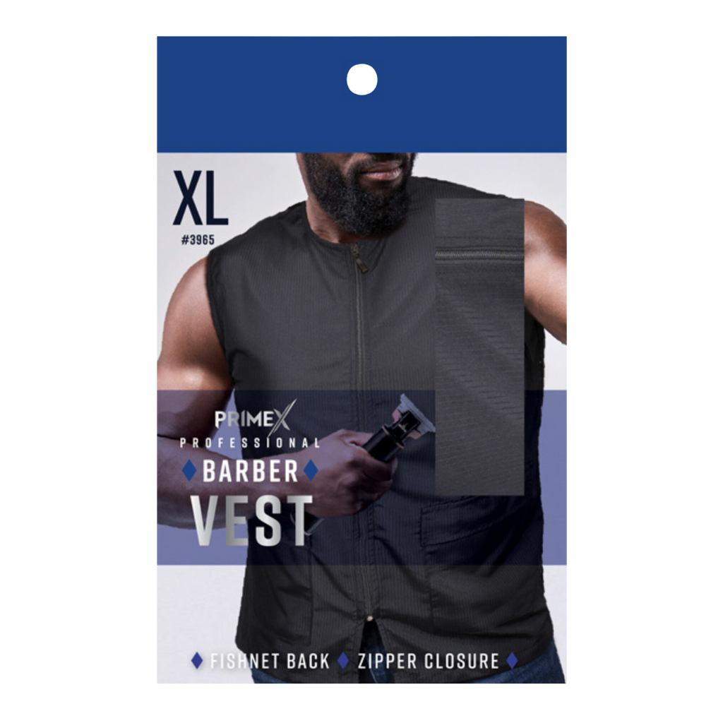 PrimeX Barber Vest XL, Black