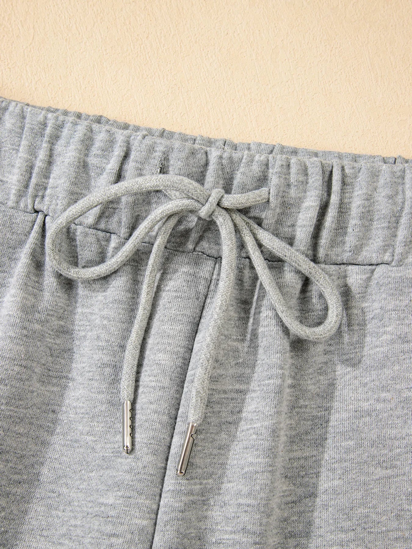 Contrast Trim Round Neck Top and Pants Set