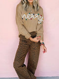 Merry Colorful Dot Detail Christmas Dolman Sweater